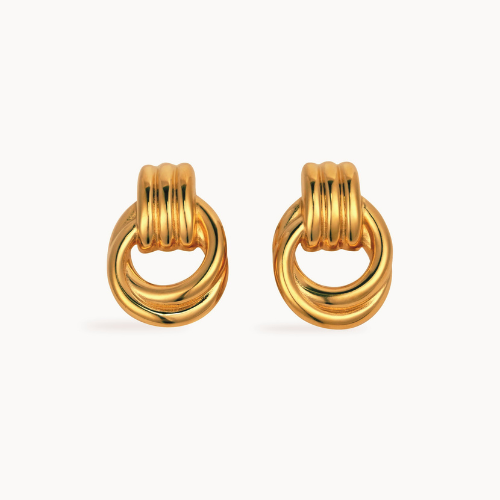 LUCKY KNOT EARRINGS from SELVAGE.